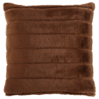 Rust Cougar Faux Fur Throw Pillow