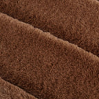 Rust Cougar Faux Fur Throw Pillow