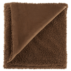 Brown Doodle Boucle Throw