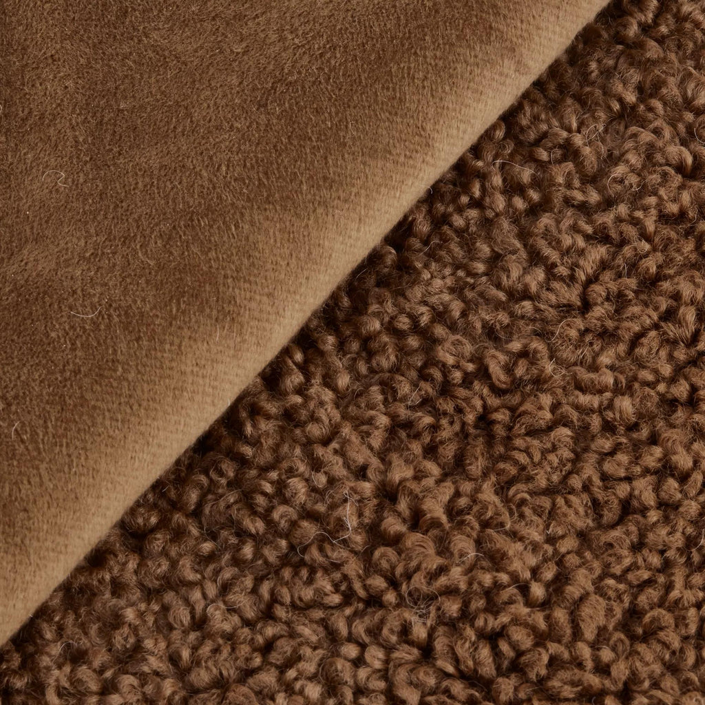 Brown Doodle Boucle Throw