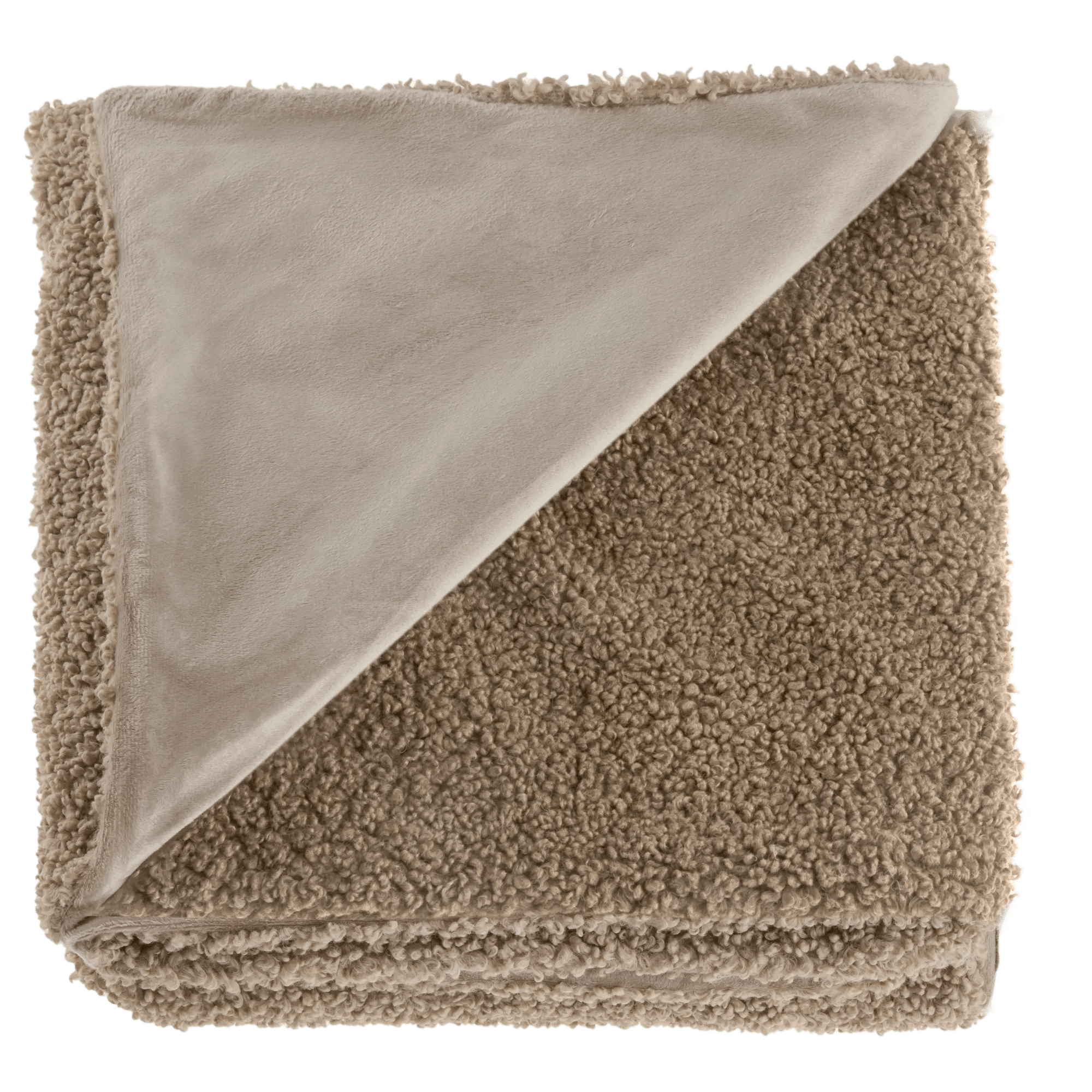 Beige Doodle Boucle Throw