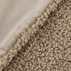 Beige Doodle Boucle Throw