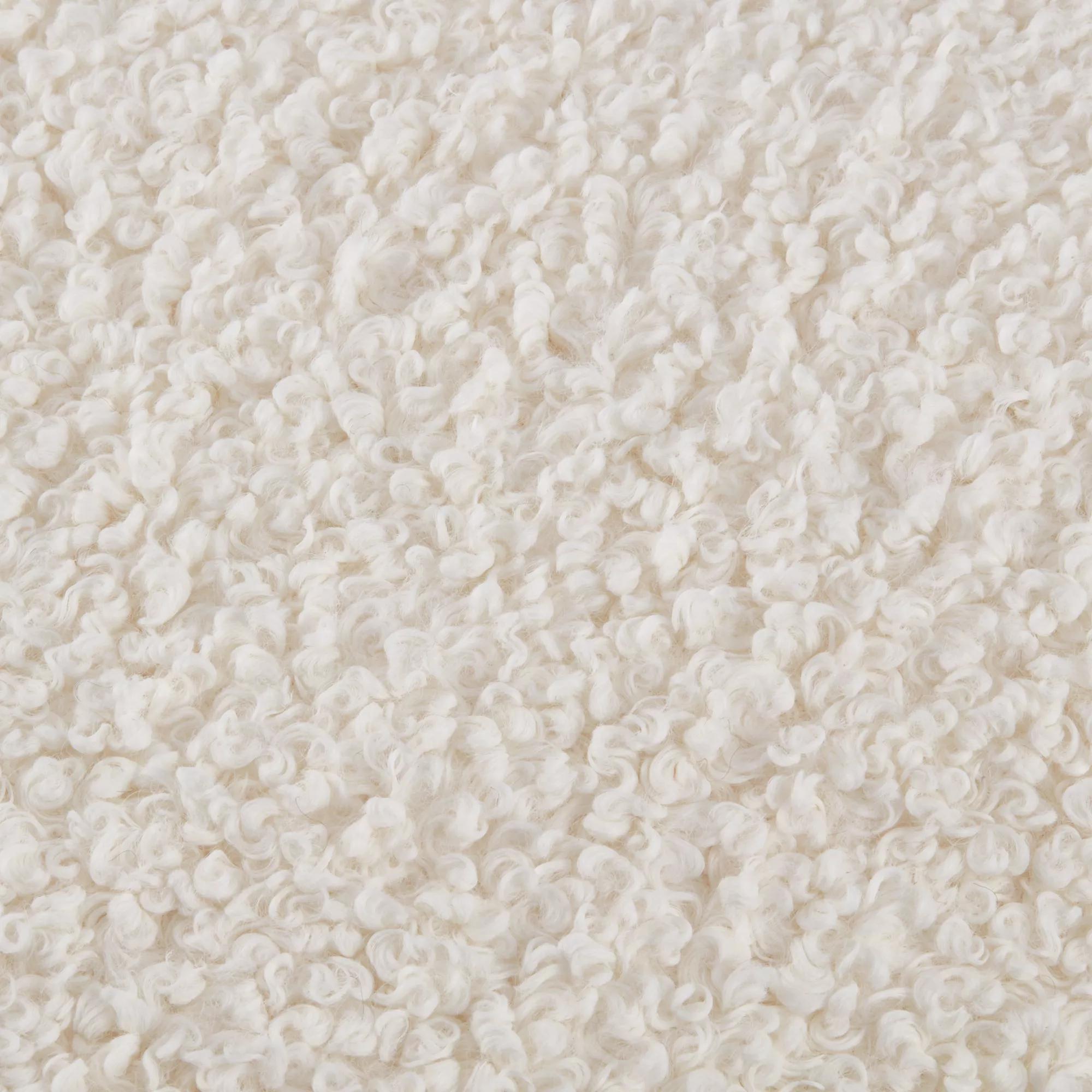 White Doodle Boucle Throw