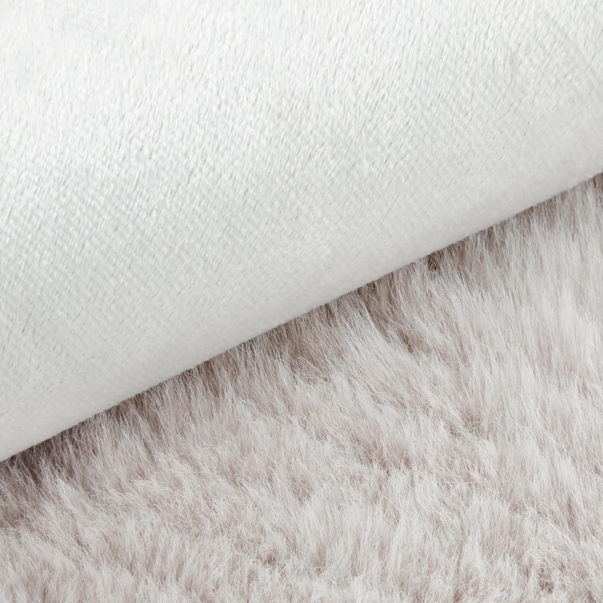 Grey Maddox Faux Fur Throw