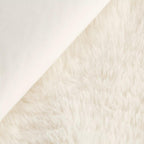 Off White Maddox Faux Fur Throw