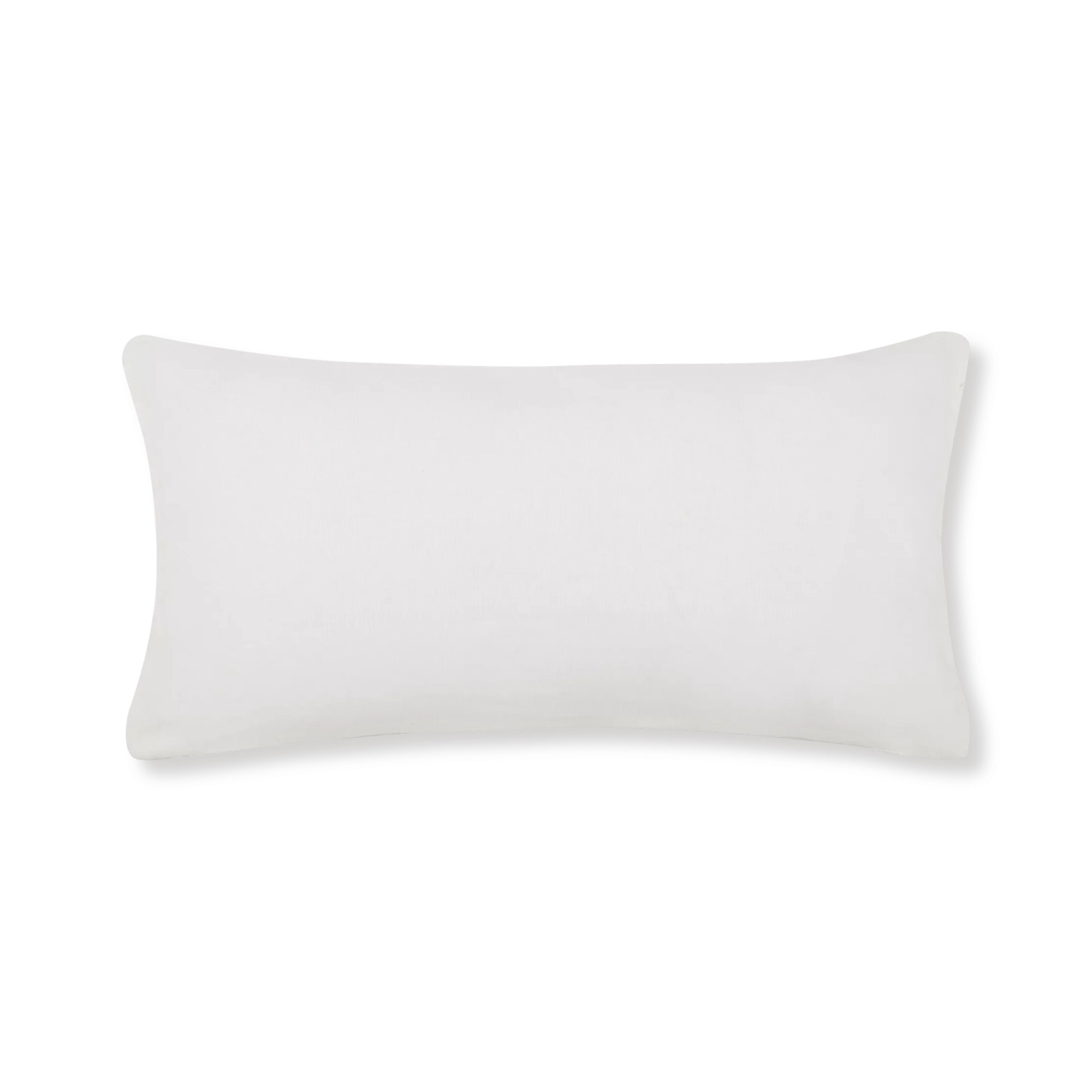 Off White Basc Chenille Decorative Lumbar Pillow