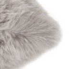 Grey Maddox Faux Fur Decorative Lumbar Pillow