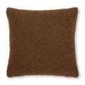 Medium Brown Doodle Boucle Decorative Throw Pillow