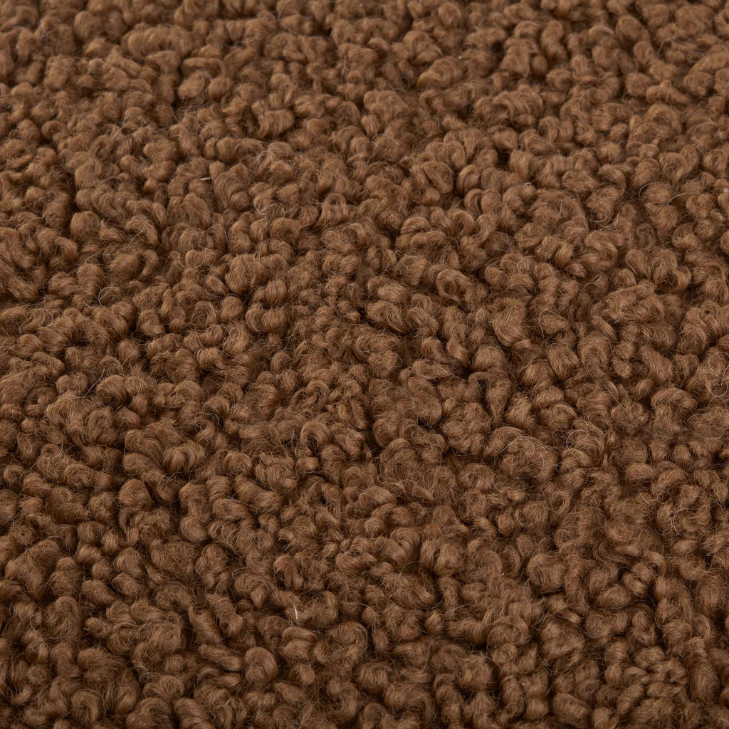 Medium Brown Doodle Boucle Decorative Throw Pillow
