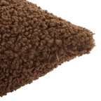 Medium Brown Doodle Boucle Decorative Throw Pillow