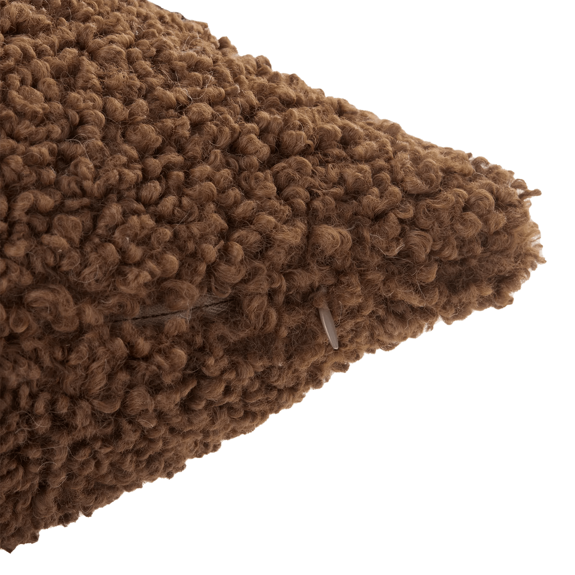 Medium Brown Doodle Boucle Decorative Throw Pillow