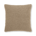 Beige Doodle Boucle Decorative Throw Pillow