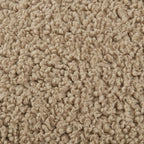 Beige Doodle Boucle Decorative Throw Pillow