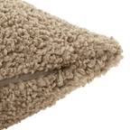 Beige Doodle Boucle Decorative Throw Pillow