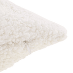 Off White Doodle Boucle Lumbar Throw Pillow