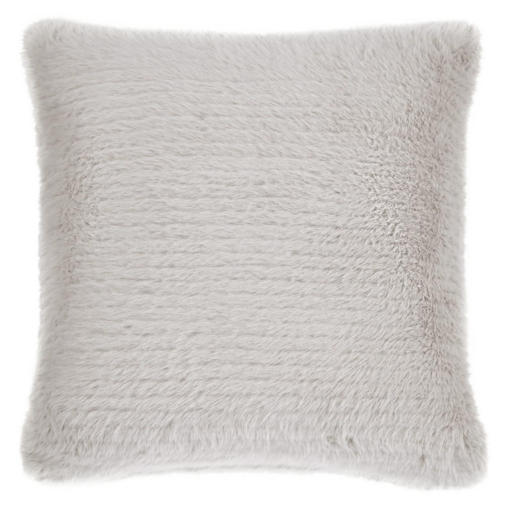Grey Maddox Faux Fur Decorative Pillow
