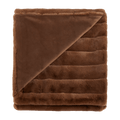 Rust Cougar Faux Fur Throw