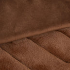 Rust Cougar Faux Fur Throw