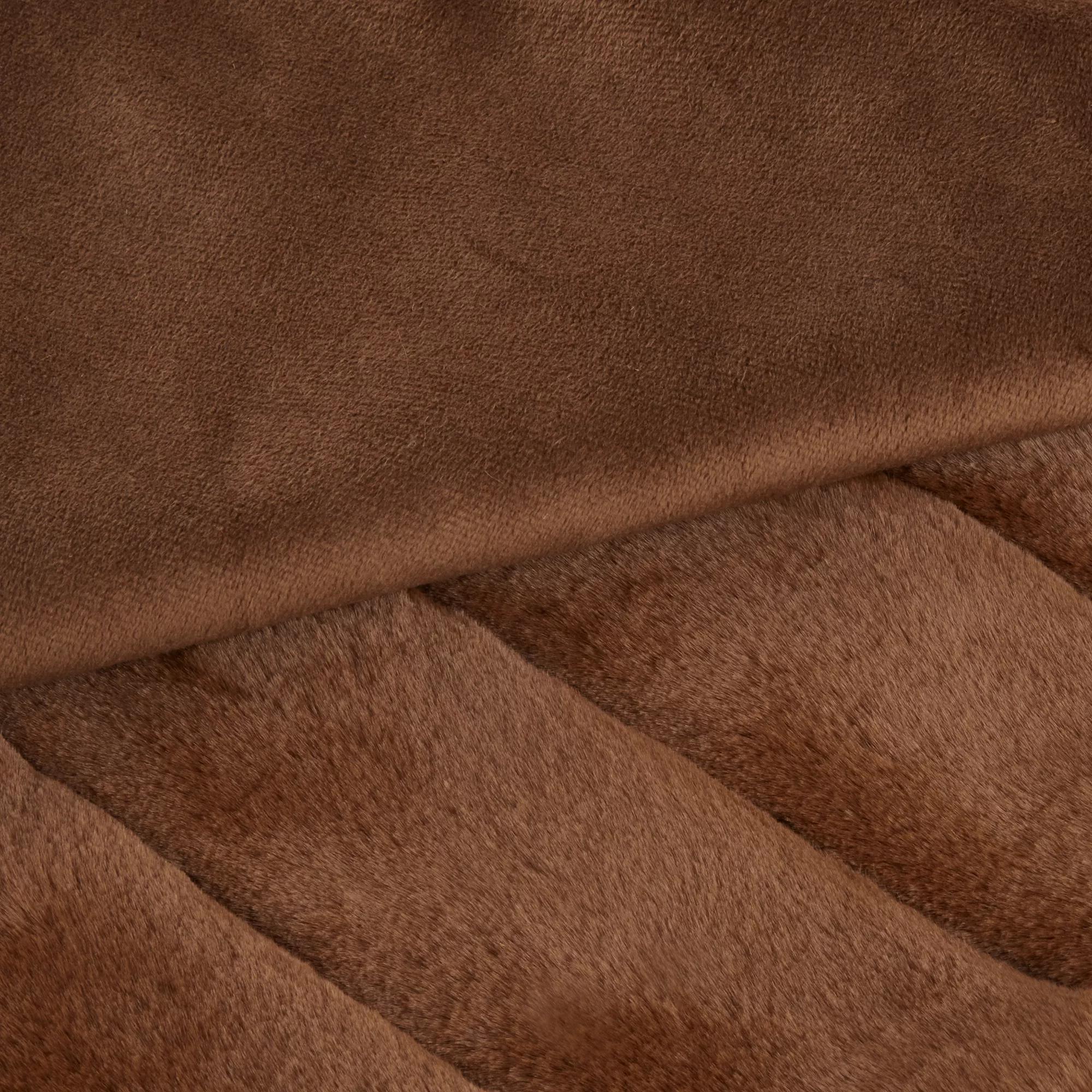 Rust Cougar Faux Fur Throw