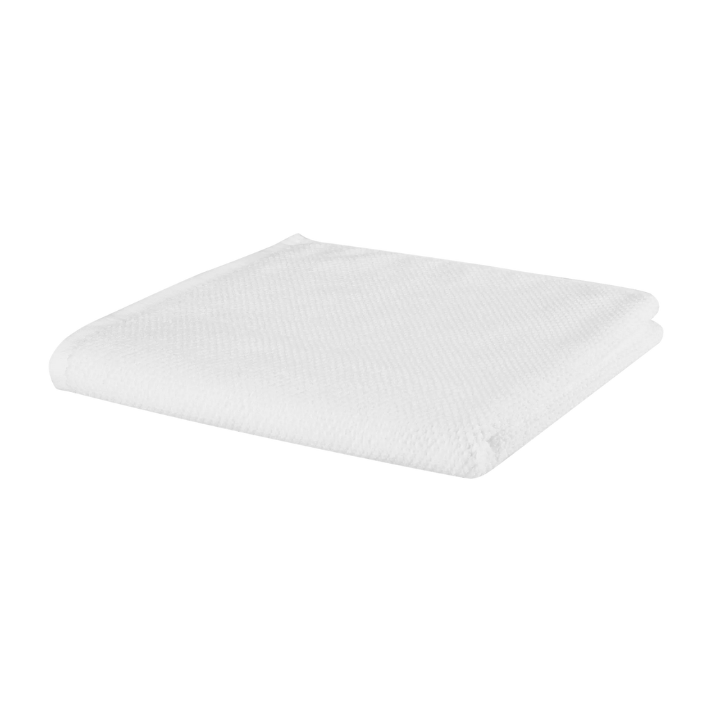 White Textured Bath Towel