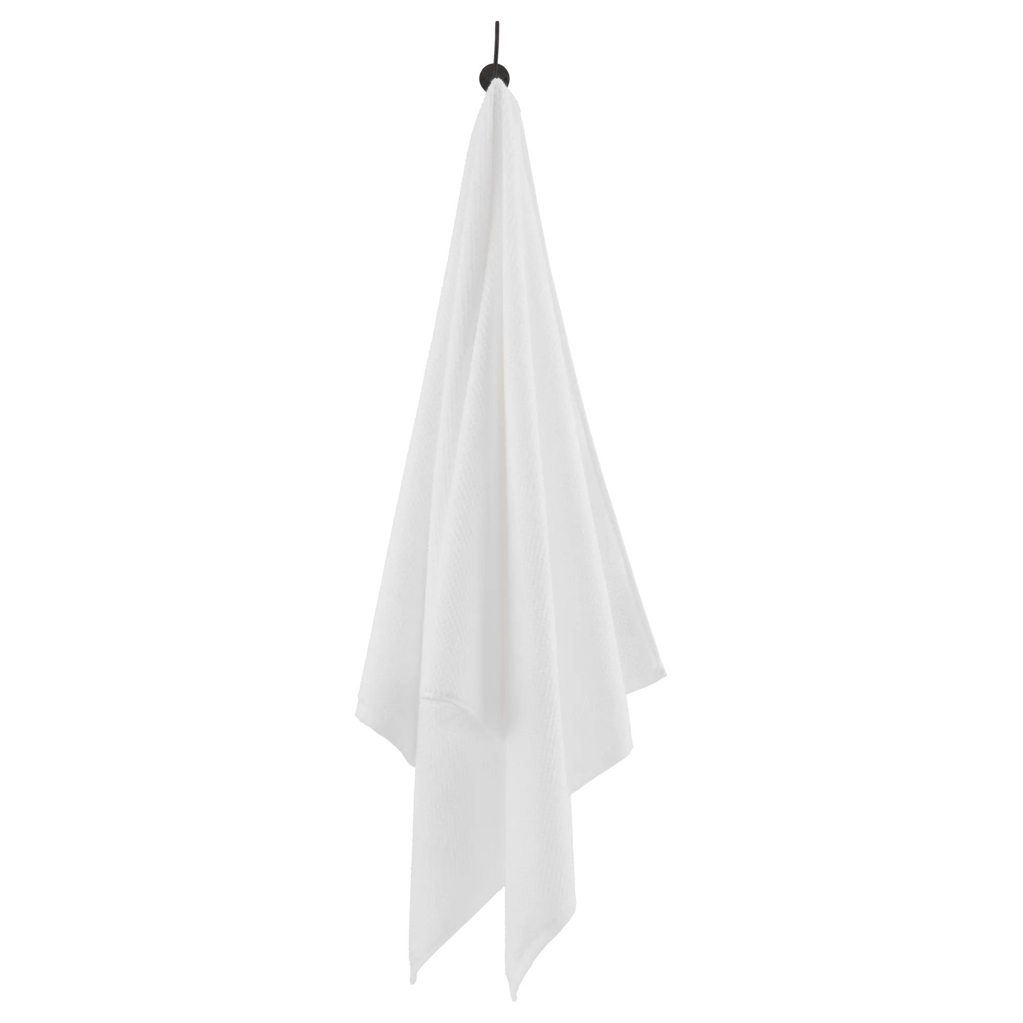 White Textured Bath Towel