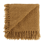 Ochre Basic Chenille Knit Throw