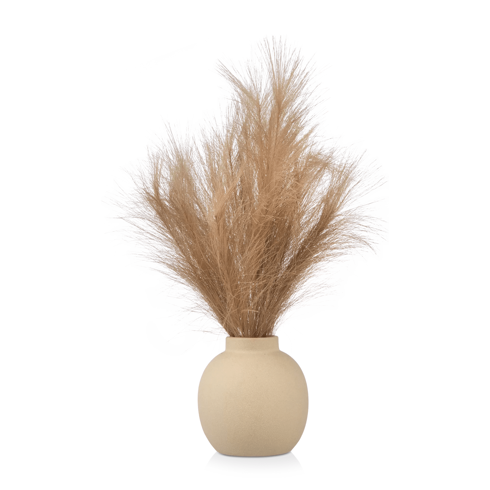 Artificial Reed Grass in Ceramic Pot