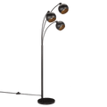 Metal Floor Lamp with 3 Metal Globes