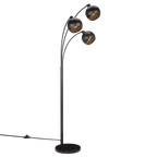 Metal Floor Lamp with 3 Metal Globes