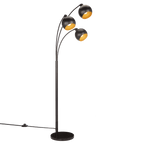 Metal Floor Lamp with 3 Metal Globes