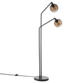 2-Head Glass Floor Lamp
