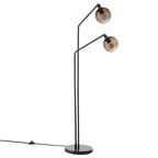 2-Head Glass Floor Lamp