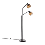 2-Head Glass Floor Lamp