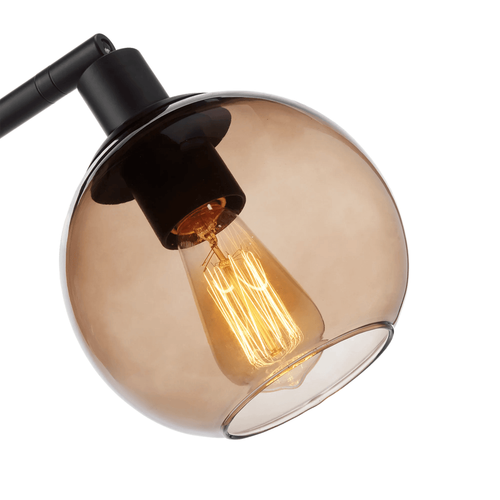 2-Head Glass Floor Lamp