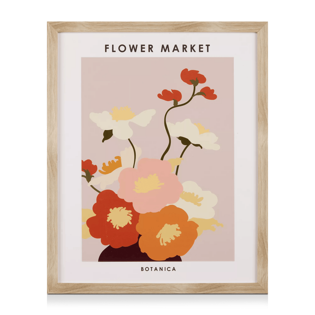 Colorful Flowers Framed Art