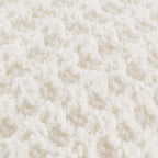 White Cory Chenille Decorative Lumbar Pillow