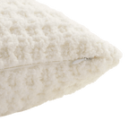 White Cory Chenille Decorative Lumbar Pillow