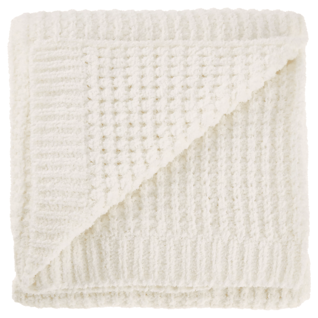 White Cory Chenille Throw