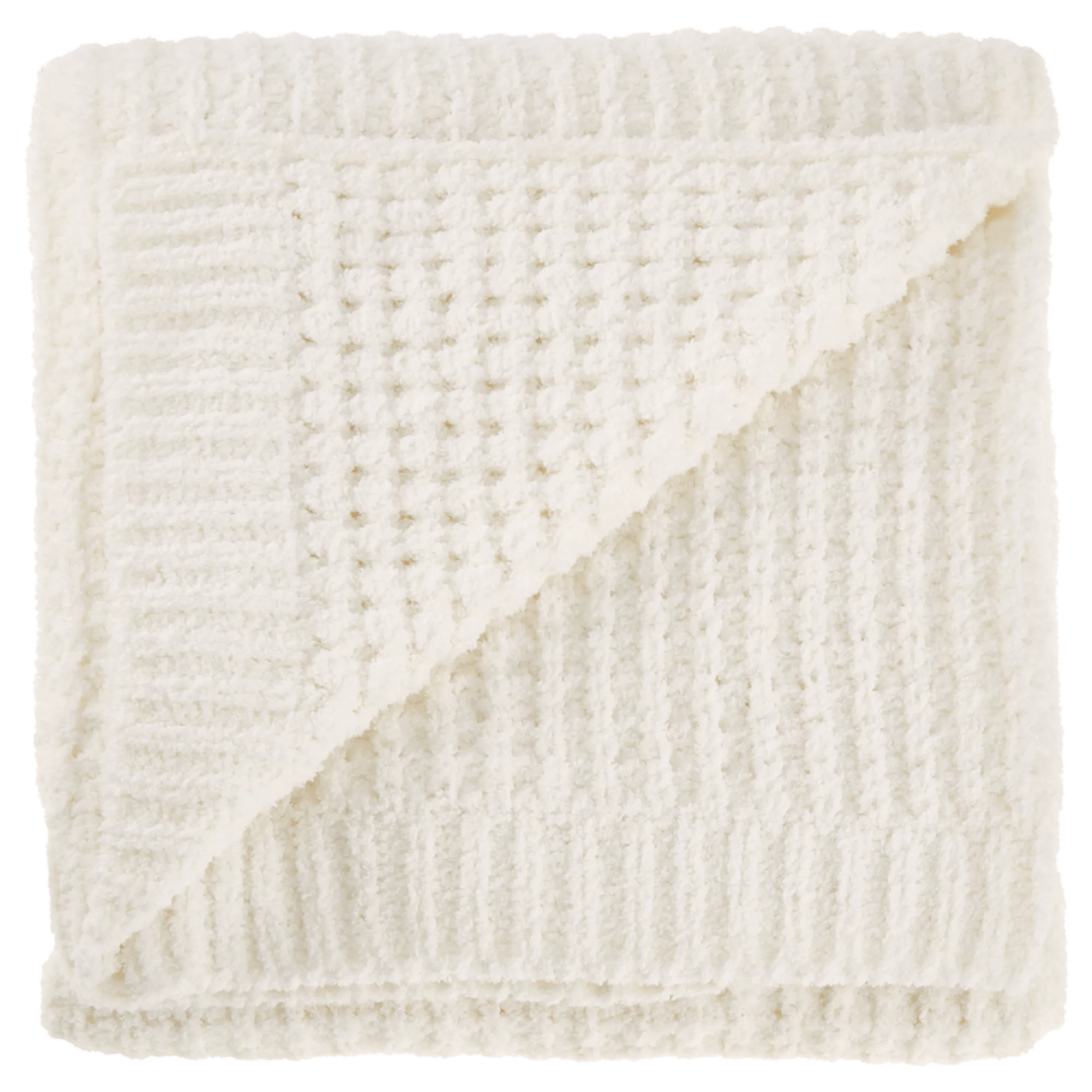 White Cory Chenille Throw