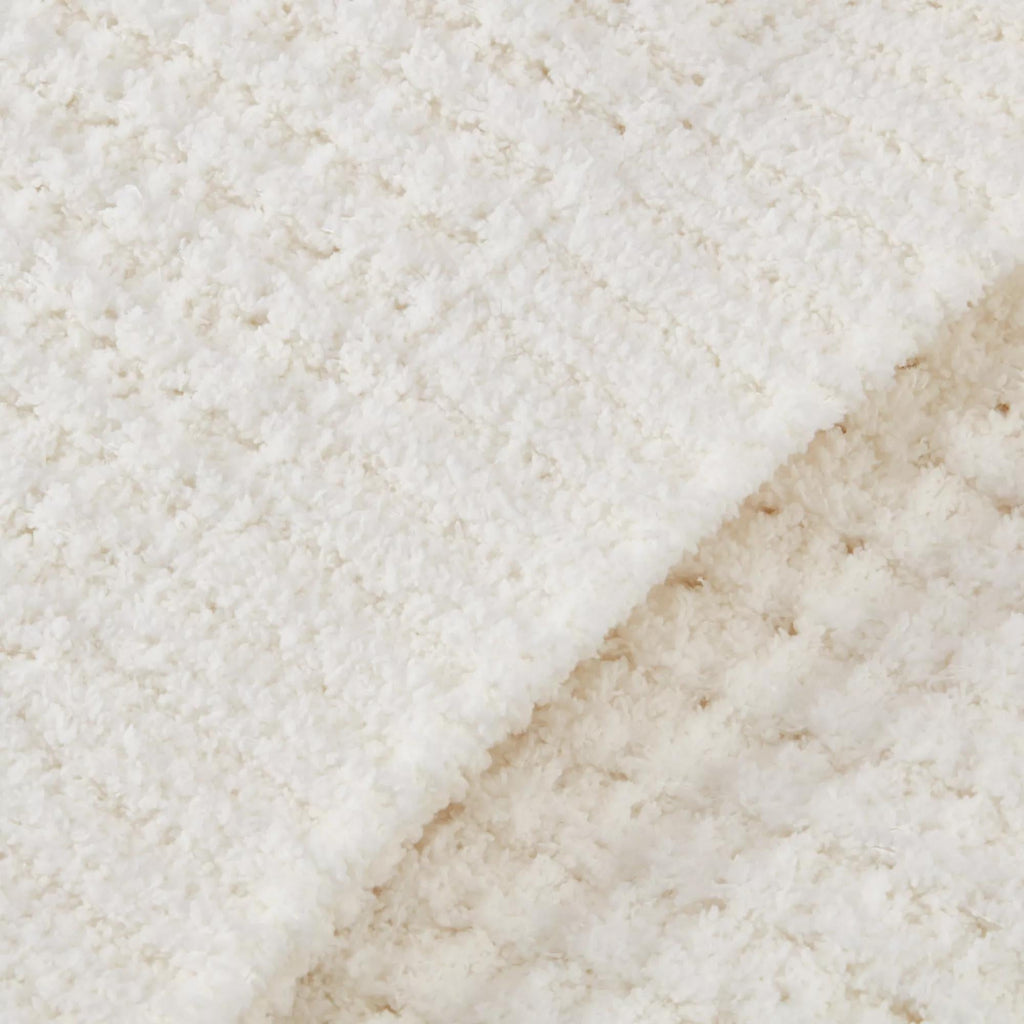 White Cory Chenille Throw
