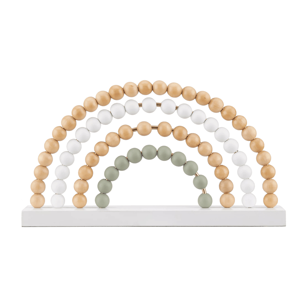 Decorative Wood Beads Rainbow