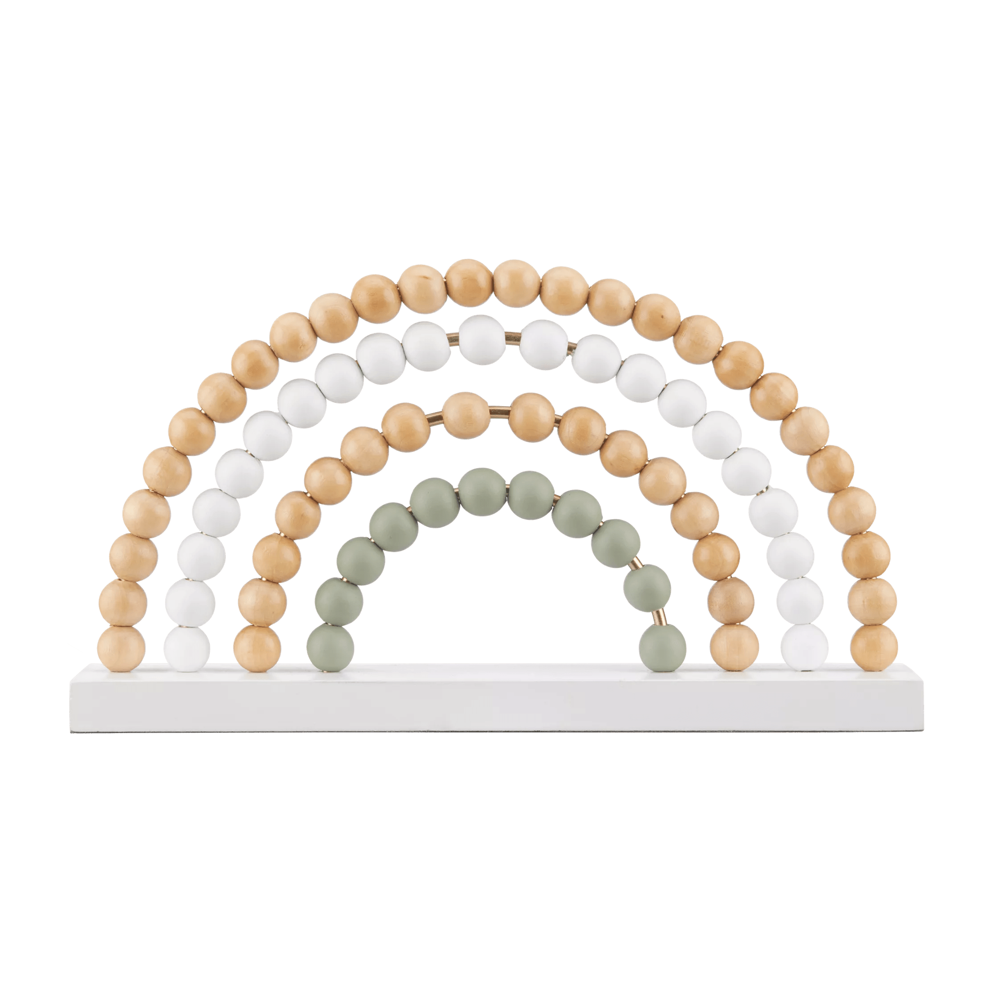 Decorative Wood Beads Rainbow