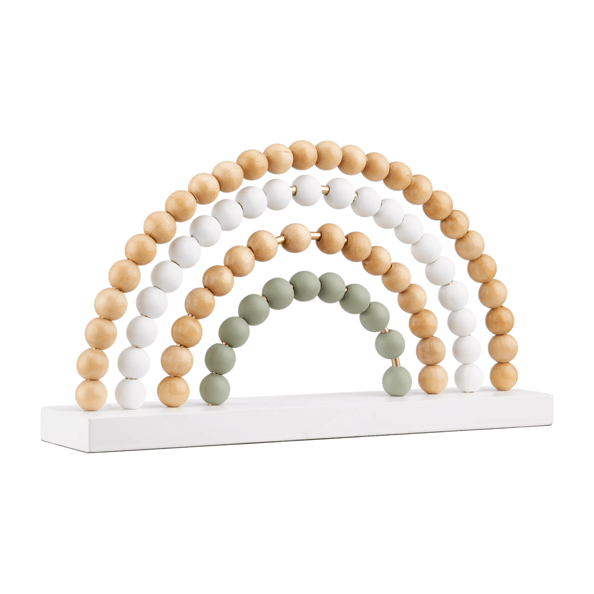 Decorative Wood Beads Rainbow