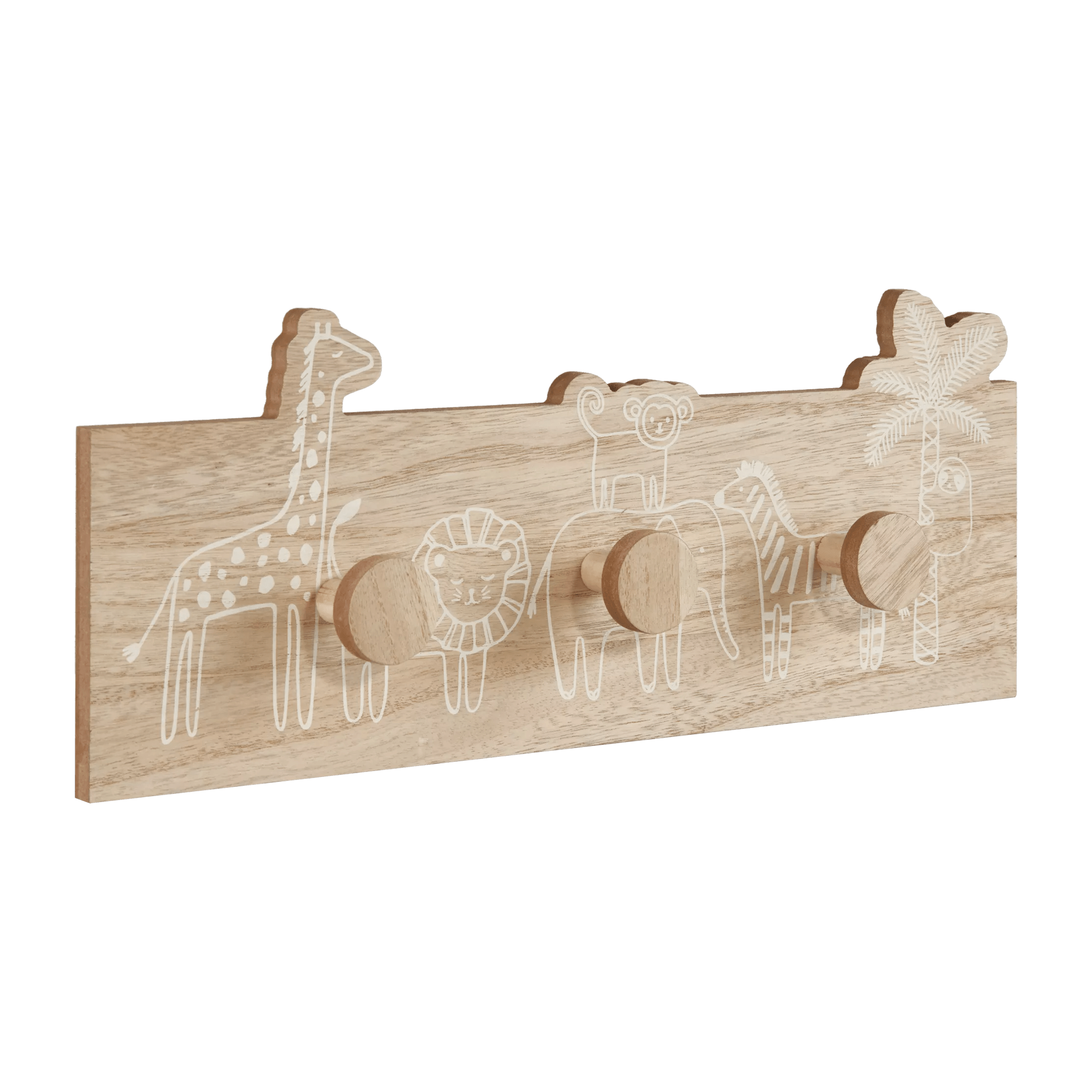 Animal Theme 3 Wall Hooks