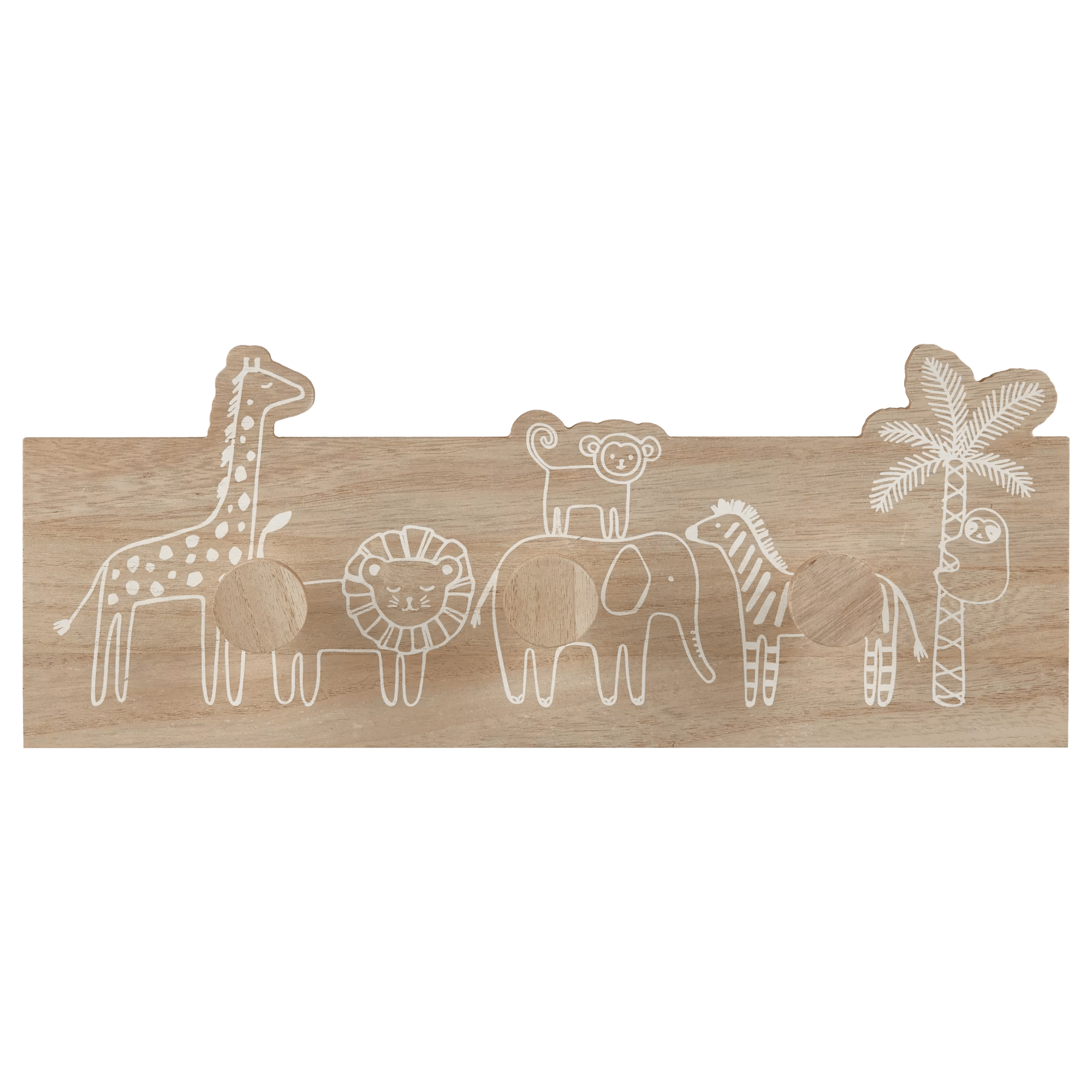 Animal Theme 3 Wall Hooks