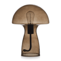 Brown Glass Mushroom Table Lamp
