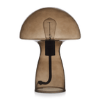 Brown Glass Mushroom Table Lamp