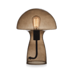 Brown Glass Mushroom Table Lamp