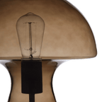 Brown Glass Mushroom Table Lamp