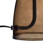 Brown Glass Mushroom Table Lamp